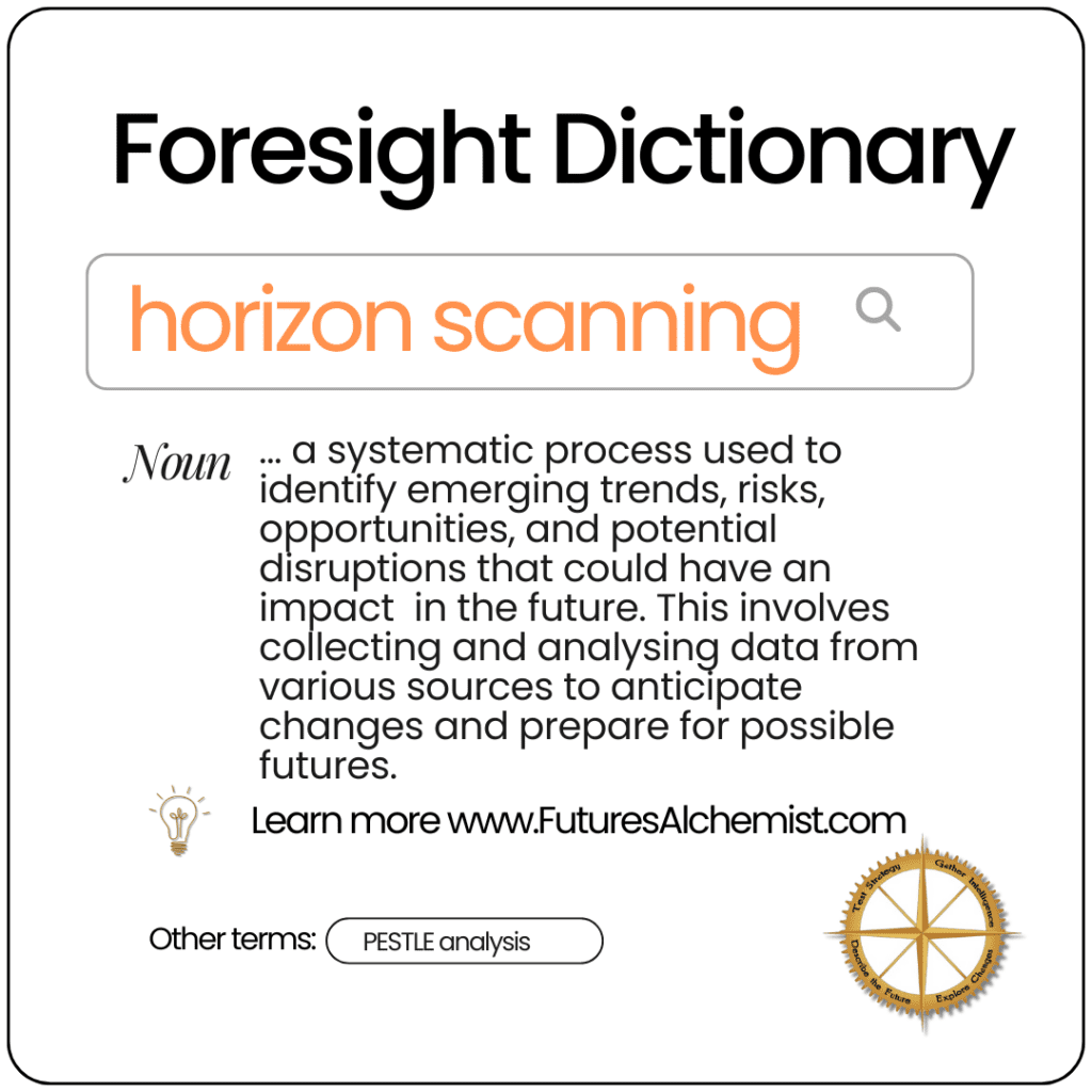 Foresight Dictionary horizon scanning
