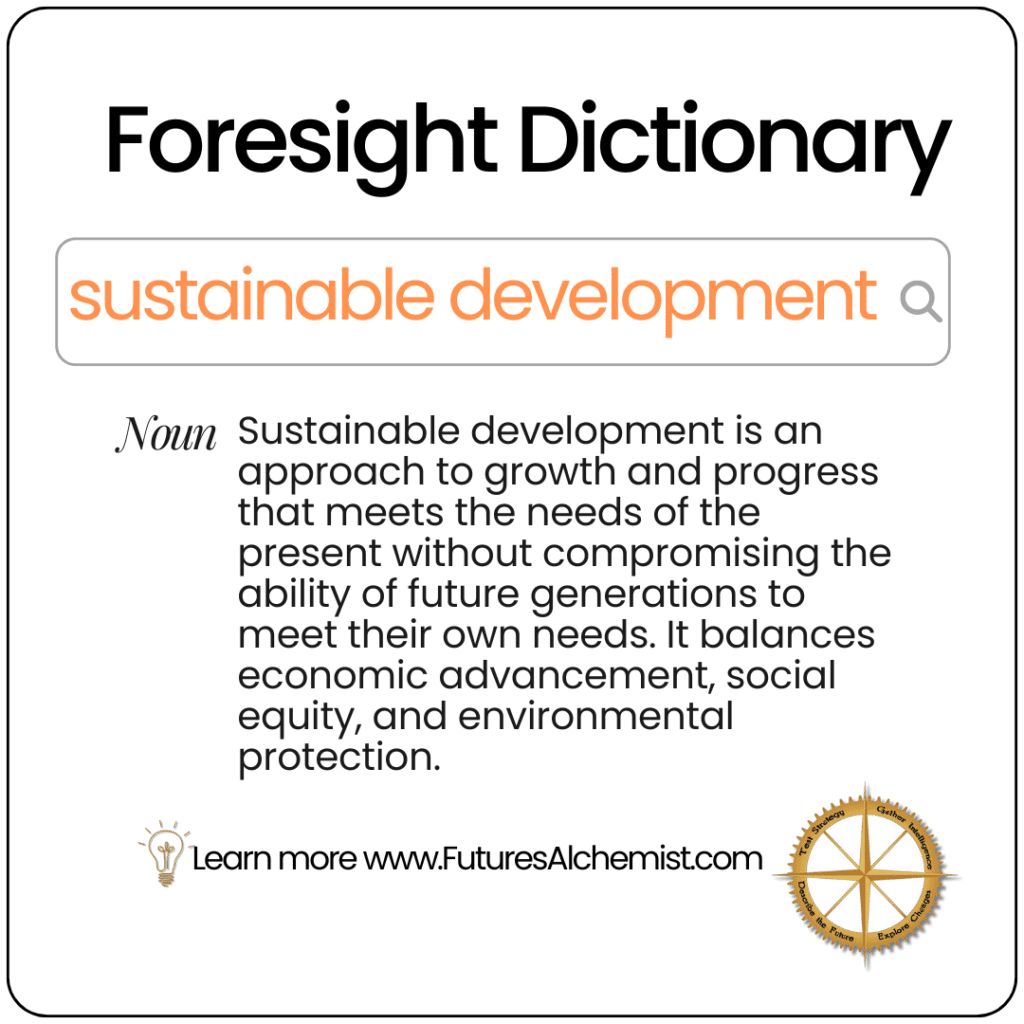 Foresight Dictionary sustainable development